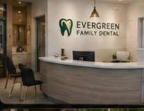 Modern dental clinic reception